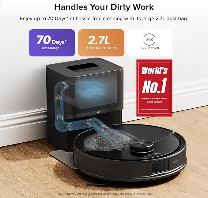 roborock Q10 S5+ Robot Vacuum and Mop, 000Pa Suction, Upgraded from Q8 max+ - Image 2