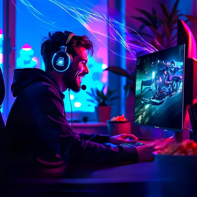 Gawfolk Gaming Monitor 27 inch QHD IPS, PC Screen 120Hz 2K, Ultra-Thin Zero - Image 6