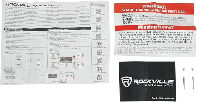 Rockville VOL70200 SS 200W 70V Wall Volume Control Zone Controller, Stainless - Image 7