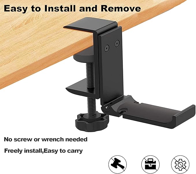 tempsnug Aluminum Headphone Stand Hanger Foldable - Image 3