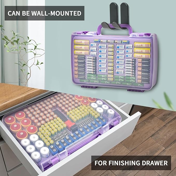 Aptbyte Battery Organizer Storage Holder Box Case - Image 8