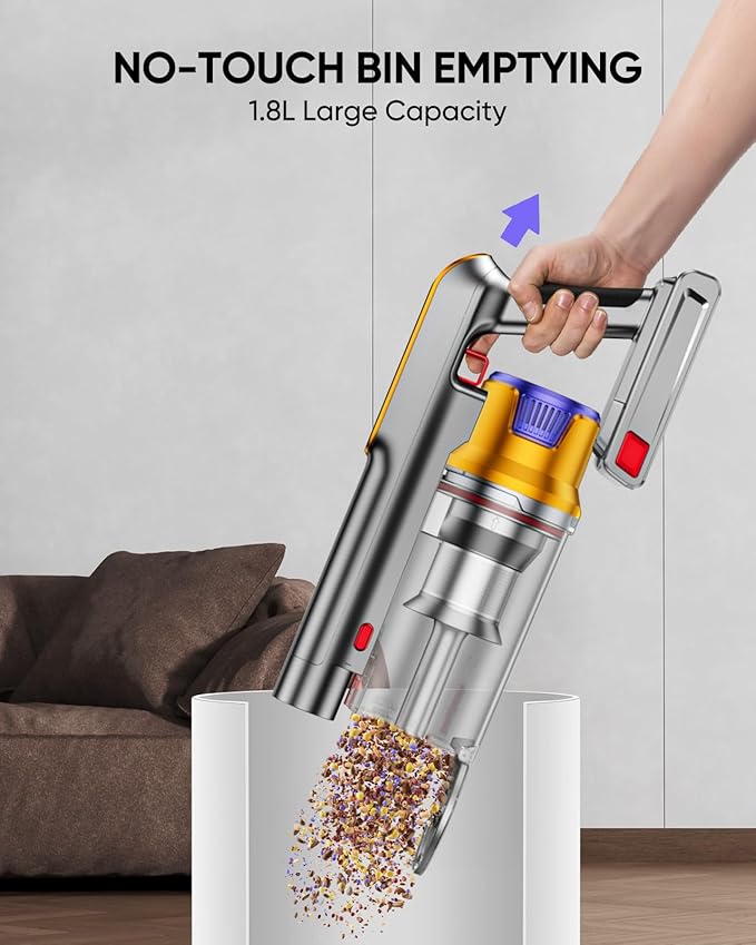 DIFFULL Cordless Vacuum Cleaner, 650W 55KPA 70Mins Vacuum Cleaners - Image 5