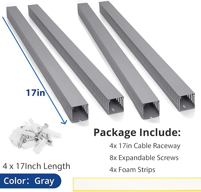 ZhiYo 68in Server Rack Cable Management Raceway, H2.4 x W2in Large Capacity - Image 3