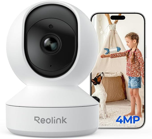 REOLINK 4MP Indoor Security Camera E1, Plug-in 2.4G Wireless WiFi 6 by REOLINK