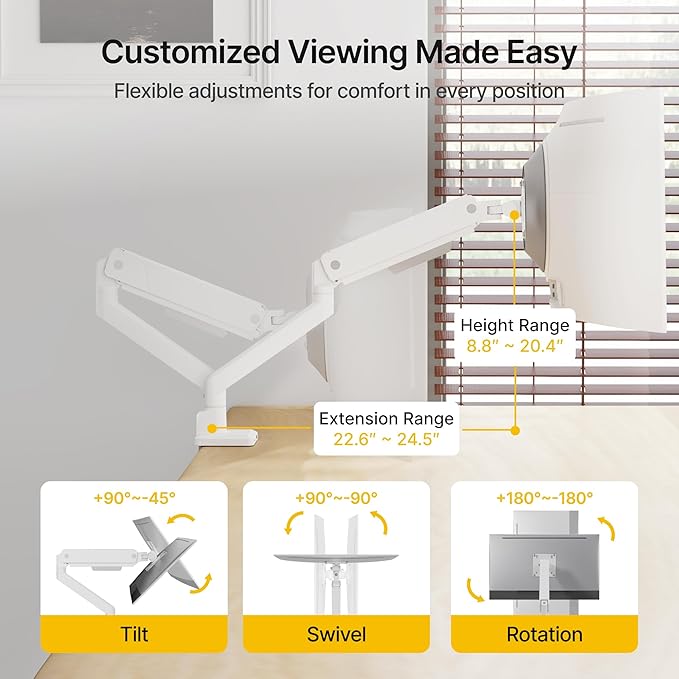monTEK Single Monitor Arm with USB - Image 4