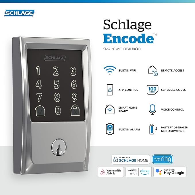 Schlage Encode Smart WiFi Deadbolt - Image 2