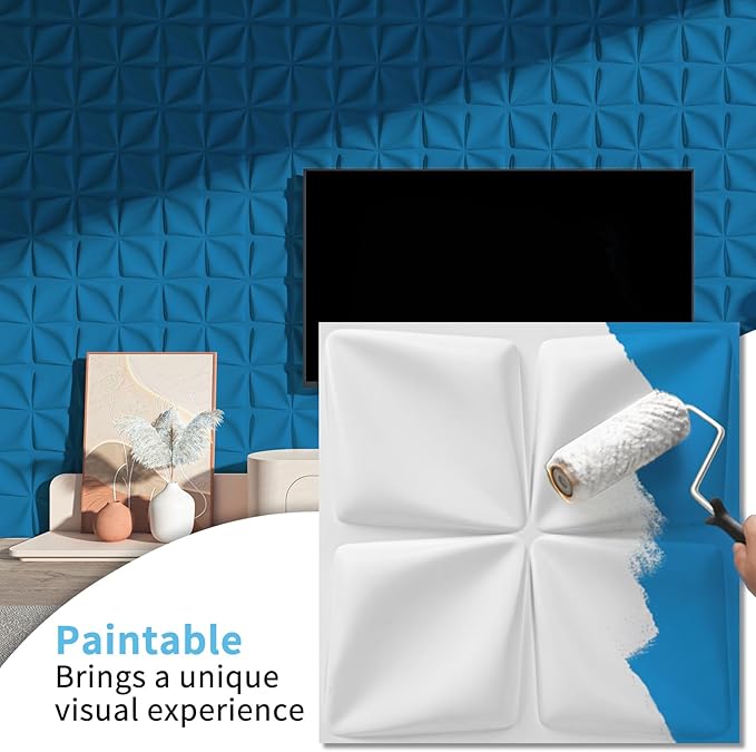 Art3d 100 Pack Decorative 3D Wall Panels, 97 Sq.Feet PVC Interior Wall Décor - Image 3