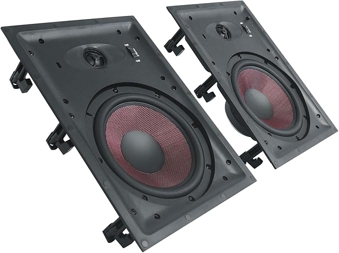 Rockville Pair WA858 320W in-Wall Speakers, Silk Dome Tweeter, Magnetic Grilles - Image 8