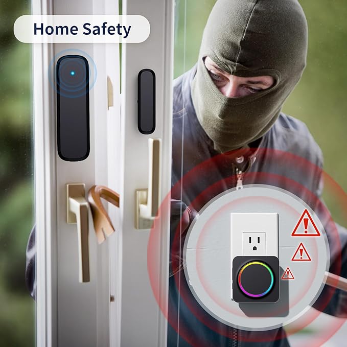 Door Chime, Door Sensor Chime When Door Opens, BITIWEND Door Entry Alarm - Image 5