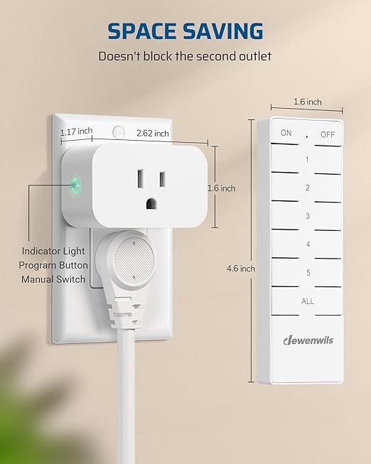 DEWENWILS Remote Control Outlet - Image 7