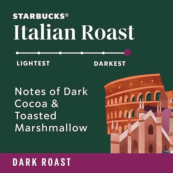 Starbucks Ground Coffee, Dark Roast Coffee, Italian Roast, 100% Arabica - Image 2