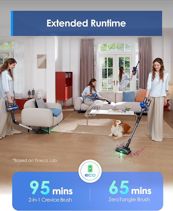 Tineco Pure ONE S70 Cordless Vacuum Cleaner, 200AW Powerful Suction, 3D Sense - Image 8