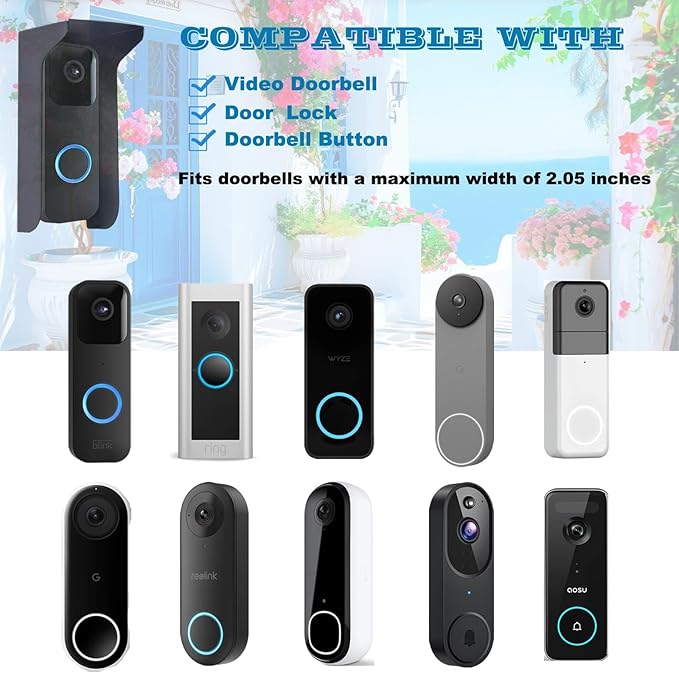 Doorbell Rain Cover, Steel Doorbell Cover Weatherproof, Doorbell Cover - Image 4