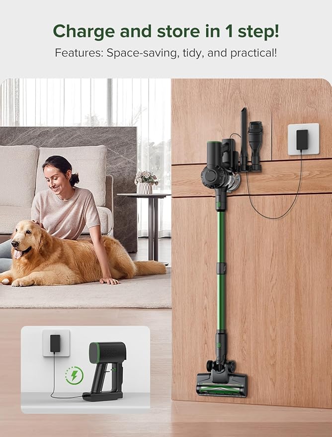 Vexilar Cordless Vacuum Cleaner, 550W/45Kpa/60Mins, Cordless Stick Vacuum - Image 7