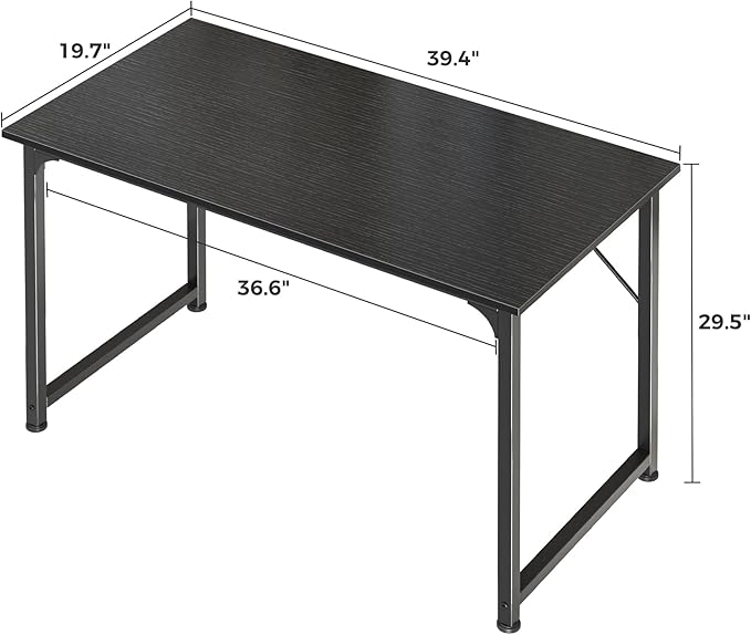 Huuger Modern Simple Office Desk, 40 Inch Gaming Desk - Image 3