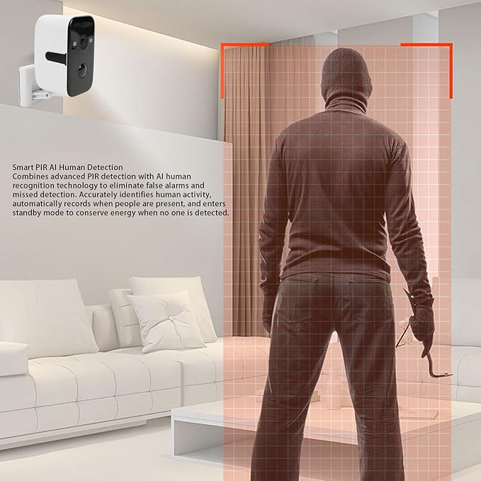 LICAEVEY Pan Tilt Security Camera, 2K HD - Image 8