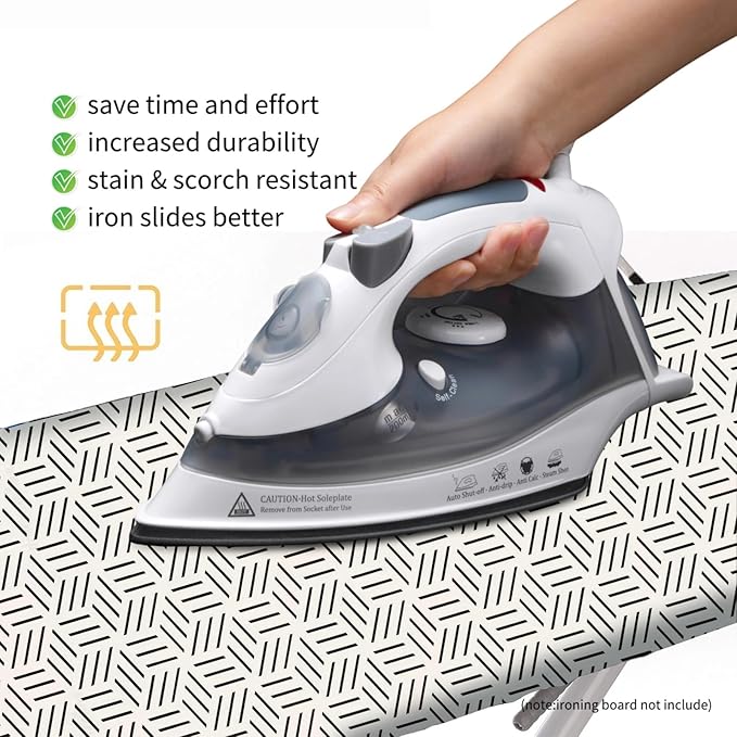 Bumkimue Ironing Board Cover and Pad, Standard Size 15x54 Inches, Heavy Duty - Image 3