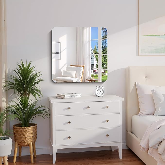 CILIBER Frameless Wall Mirror, HD Shatterproof Vanity Mirror - Image 2