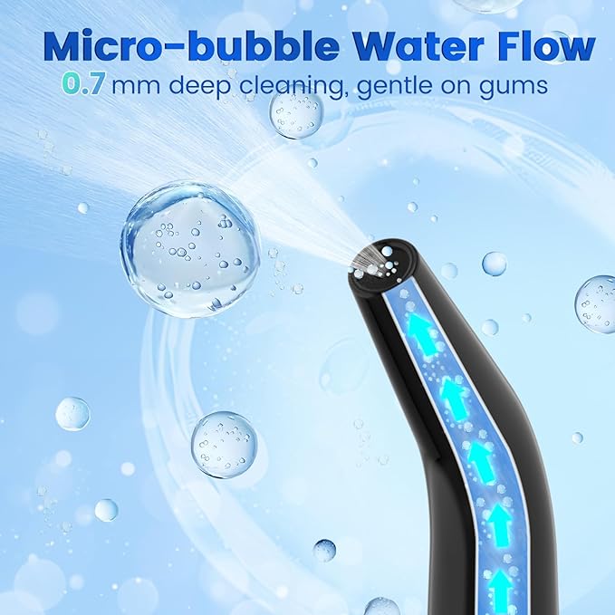 WellLeo Water Flossers for Teeth, Portable Oral Irrigator Rechargeable Water - Image 4