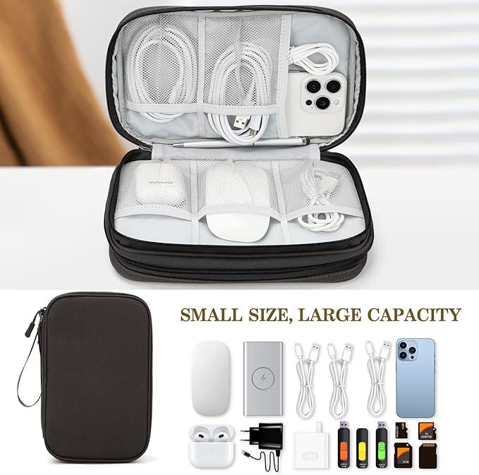 FYY Electronic Organizer, Large Travel Cable Organizer Bag Pouch Electronic - Image 6