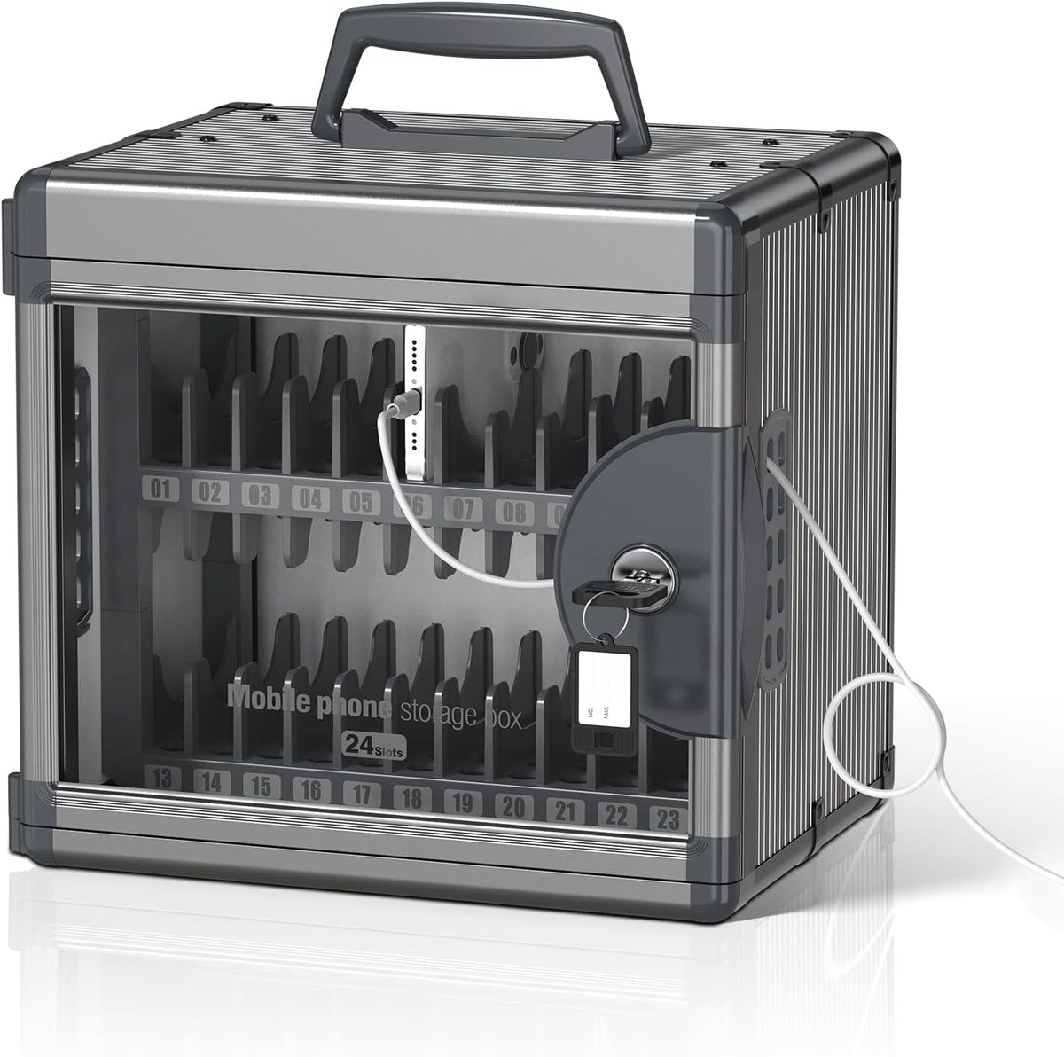 24 slots cell phone locker for classroom with, main product view