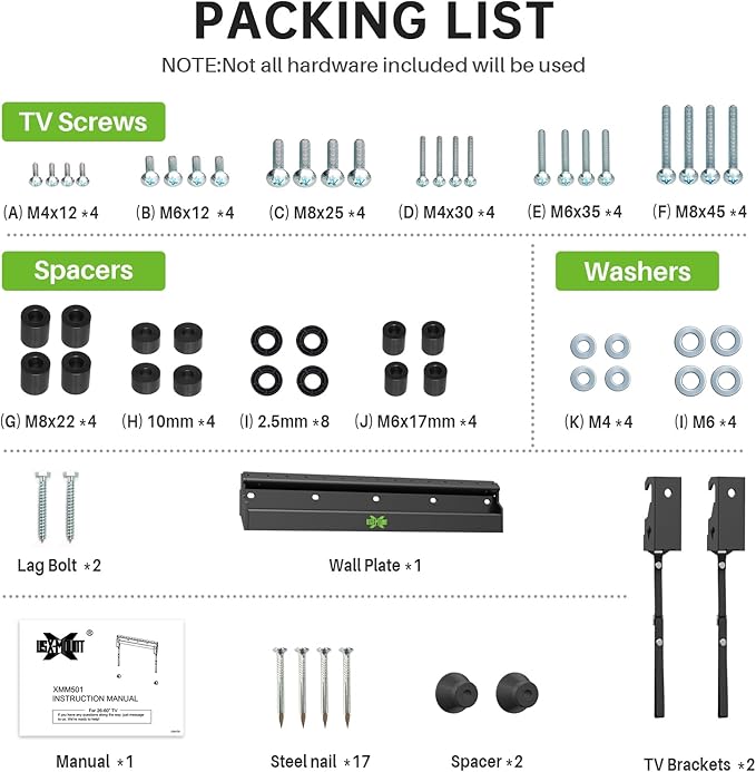 No Stud TV Wall Mount Low Profile - Image 7