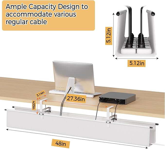 Under Desk Cable Management Tray - Image 4
