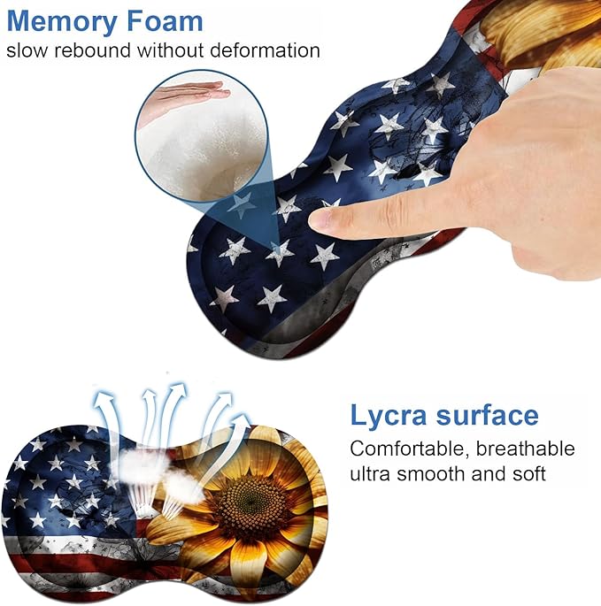 Ergonomic Keyboard Wrist Rest & Mouse Pad Wrist Rest Set, Large XXL Gaming Desk - Image 6