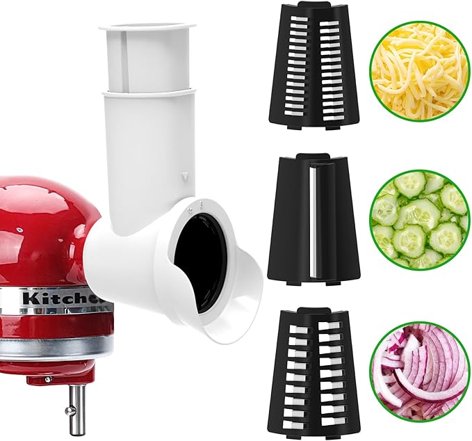 Slicer Shredder Attachments for KitchenAid Stand Mixer Cheese Grater Attachment by Aien