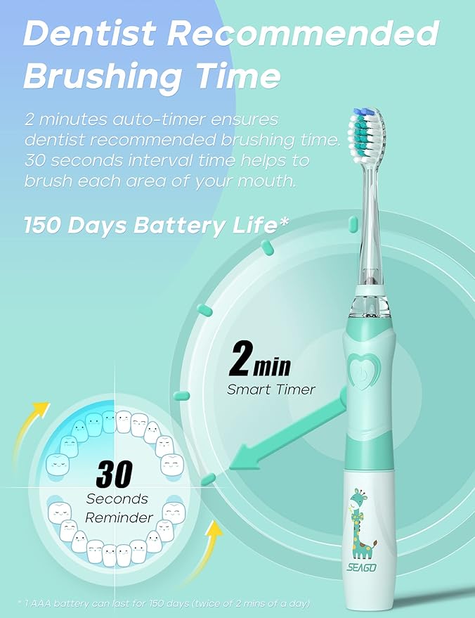 SEAGO Kids Electric Toothbrush - Image 4