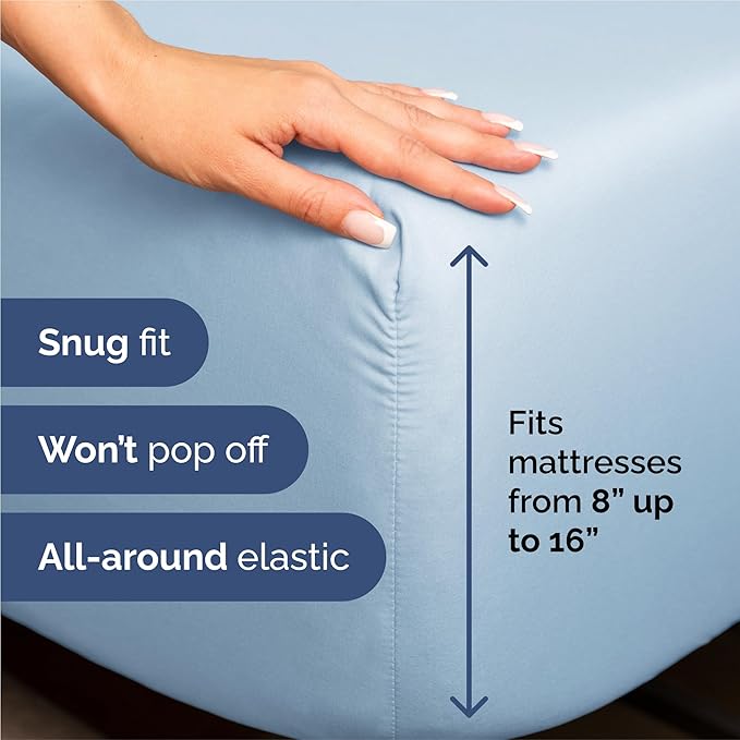 Split King Size 5 Piece Sheet Set - Image 3