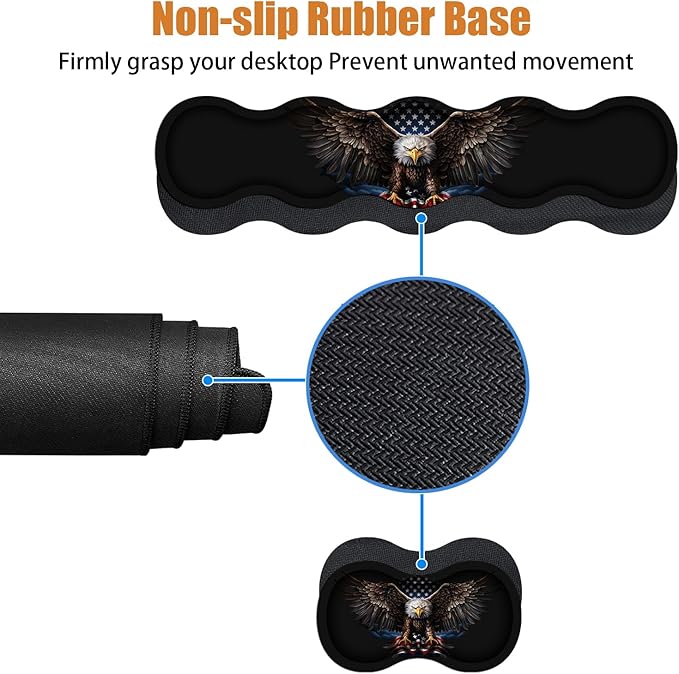 4 in 1 Ergonomic Keyboard Wrist Rest & Mouse Pad Wrist Rest Set, Large XXL - Image 4