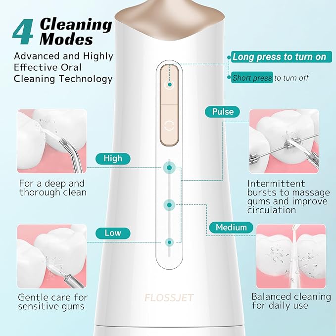FlossJet Water Dental Flosser Cordless Oral Irrigator - Image 3