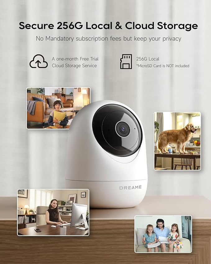 DREAME Pet Dog Camera, 1080P 3MP Indoor Security Camera Motion Detection - Image 6
