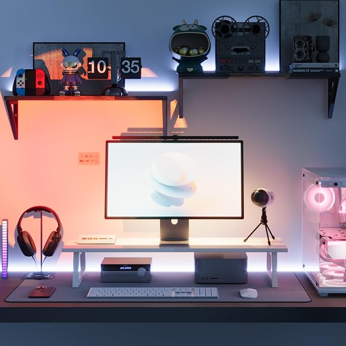 TEAMIX White Dual Monitor Riser - Image 6
