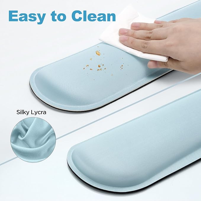 Gimars Upgrade Enlarge Gel Memory Foam Set Keyboard Wrist Rest Pad, Mouse Wrist - Image 5