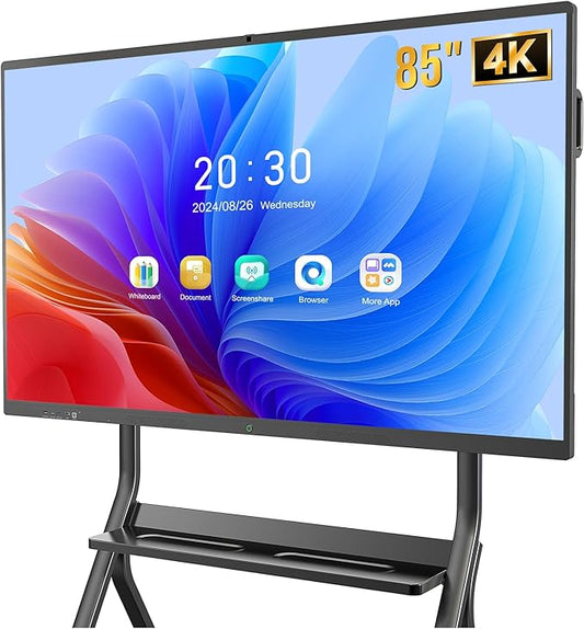 YIXZSWD Smart Board, 85 Inch Interactive Whiteboard 4K Touchscreen Built in by YIXZSWD
