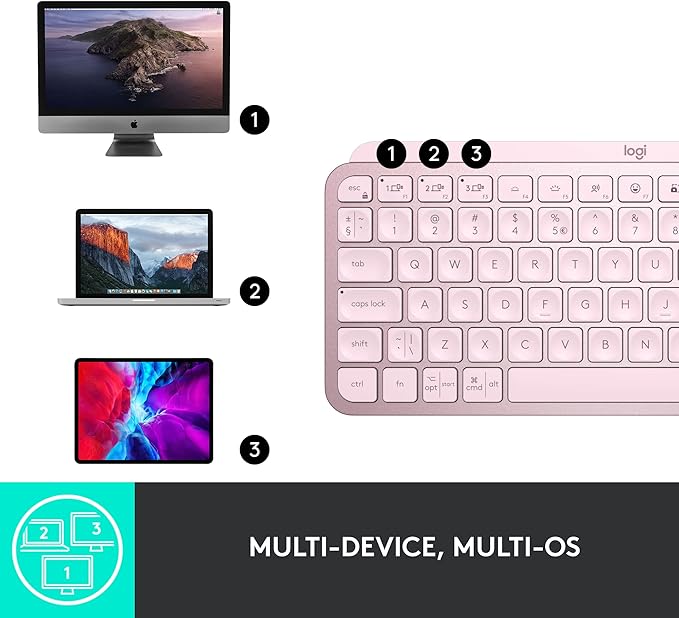 Logitech MX Keys Mini Minimalist Wireless Illuminated Keyboard, Compatible - Image 8