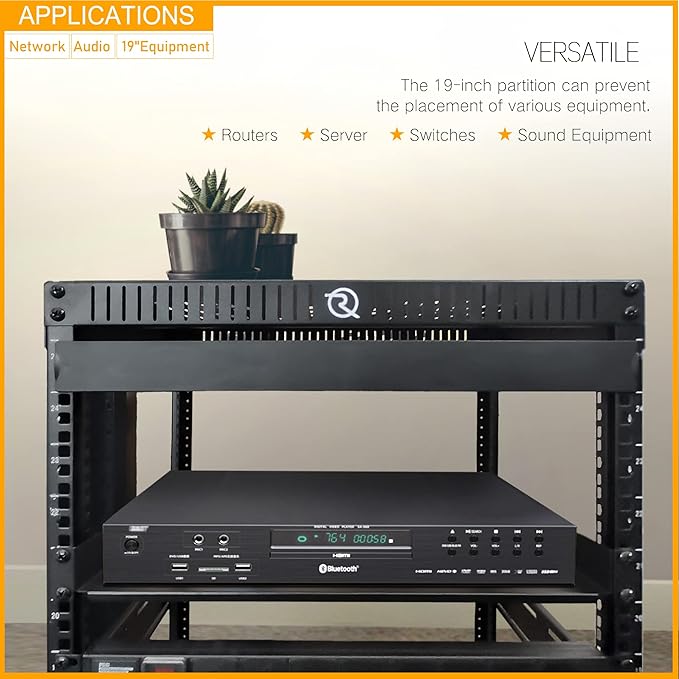 RIVECO 2 PCS 1U Server Rack Shelf 19” Rack-Mount Trays 16 Inches Vented - Image 5
