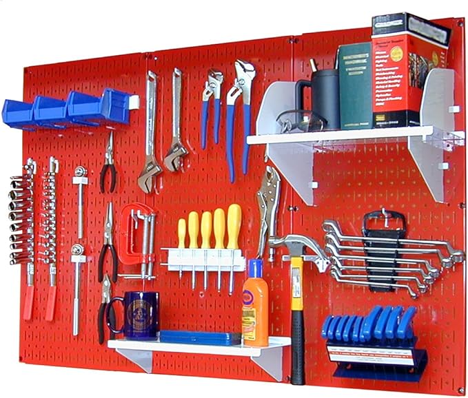 Wall Control 4 ft Metal Pegboard Standard Tool Storage Kit by Wall+Control