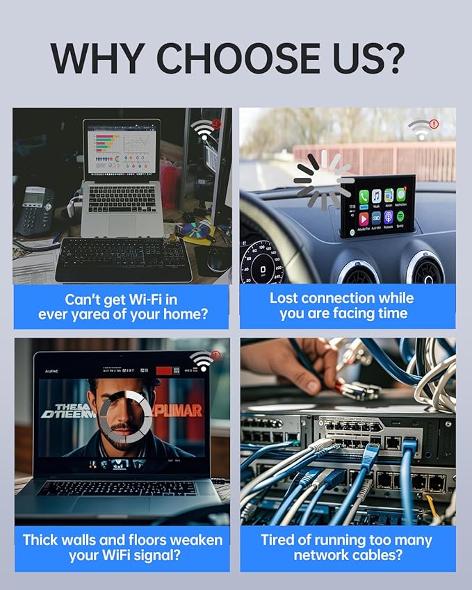 WiFi Extender, WiFi Extender Signal Booster Dual-Band AC1200Mbps 10X Faster - Image 8