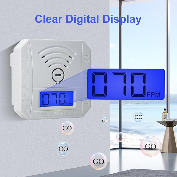TALLPOWER Carbon Monoxide Detector, CO Gas Monitor Alarm, CO Sensor - Image 4
