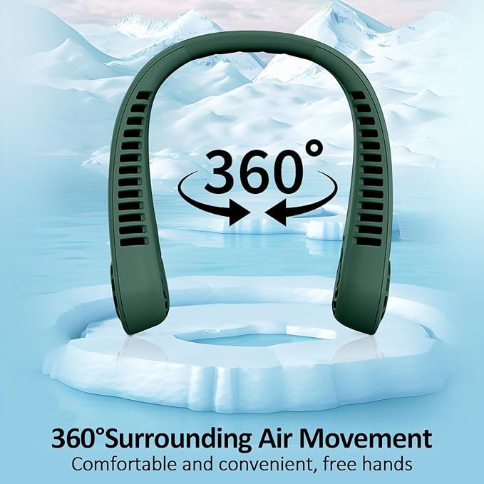 BIRDDIE Portable Hands free Bladeless Hanging Neck Fans - Image 4