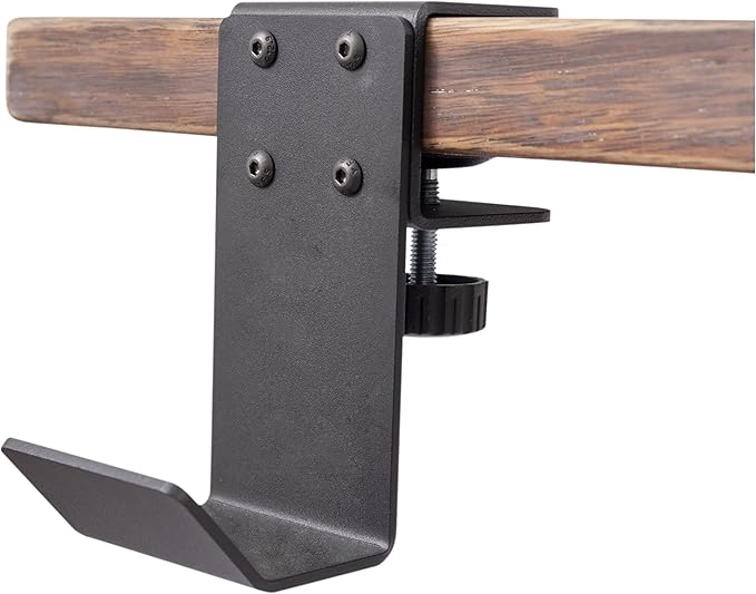 Stand Up Desk Store Clamp-On Under Desk Headphone Hanger, Backpack Hook by SStandUpDeskStore