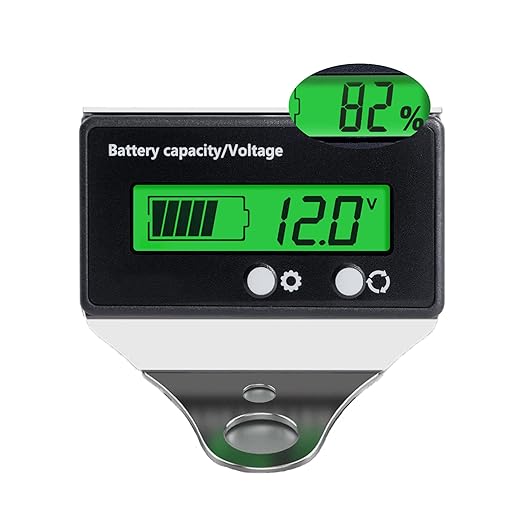Battery Monitor with Bracket DC 12V 24V 36V 48V 60V 72V 84V Car Motorcycle Golf by DFCROMI