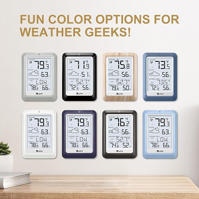 Indoor Outdoor Thermometer Wireless Weather Station, Temperature Humidity - Image 7