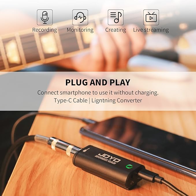 JOYO Guitar Audio Interface Pocket Internal Recording Sound Card - Image 3