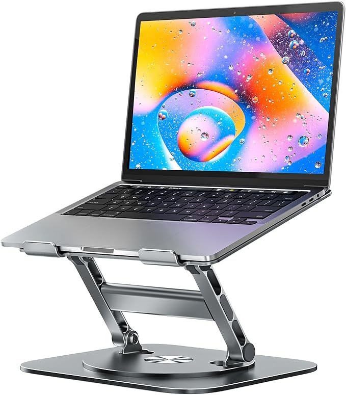 MCHOSE Laptop Stand, 360 Swivel Aluminum Computer Stand Ergonomic Laptop Riser by MCHOSE