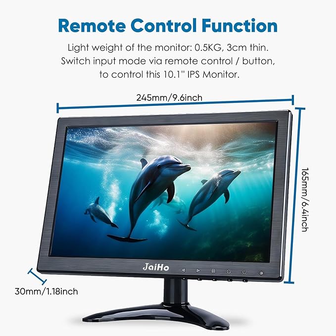 JaiHo 10.1 Inch Small IPS Monitor 19201200 Resolution 60Hz HD Display Screen - Image 6