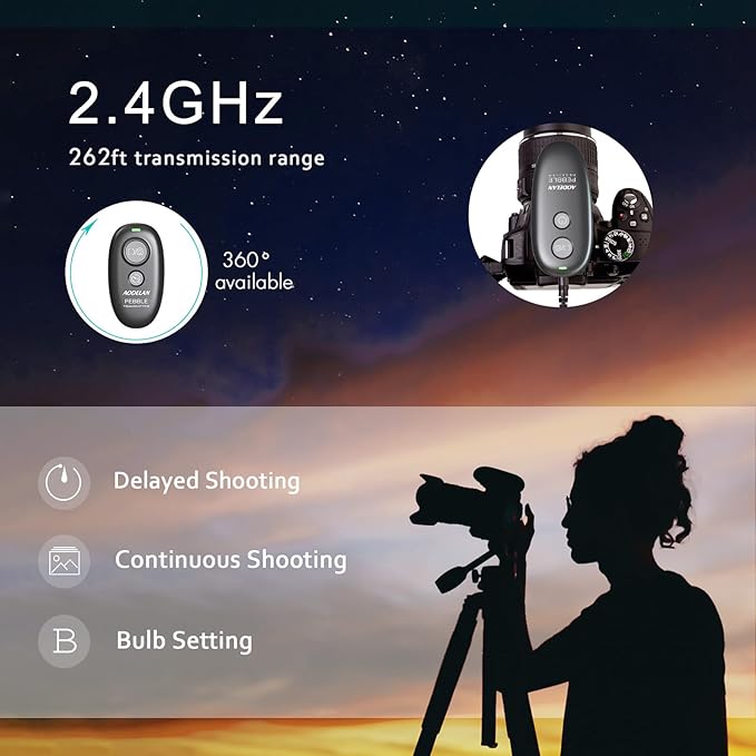 AODELAN Camera Remote Control | Wireless Shutter Release | - Image 3